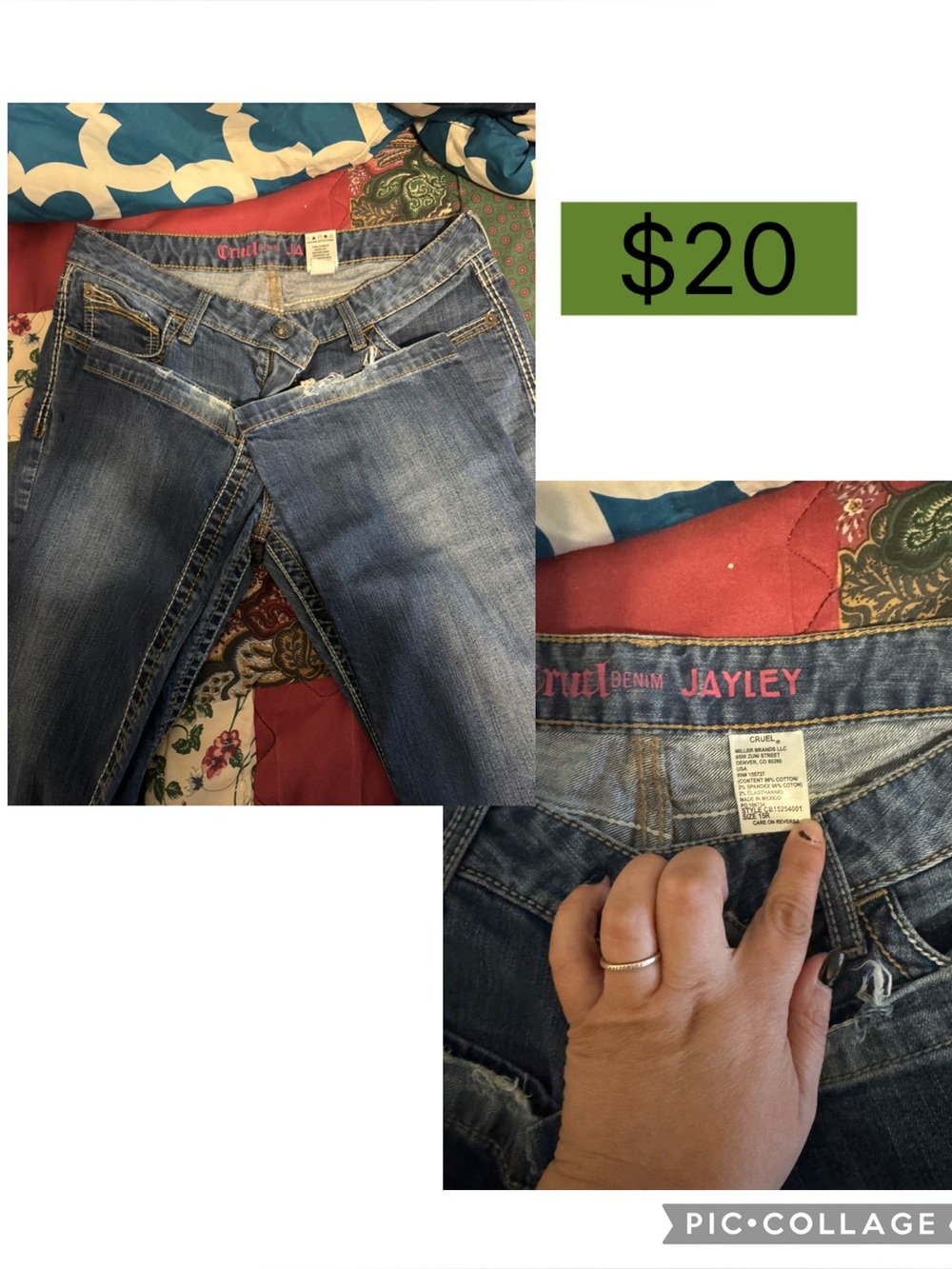 Cruel Girl Women’s Blue Boot Cut Jeans